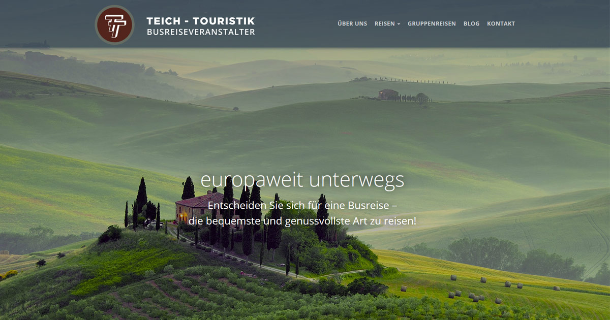 TeichTouristik Reiseveranstalter, Planung von Busreisen und